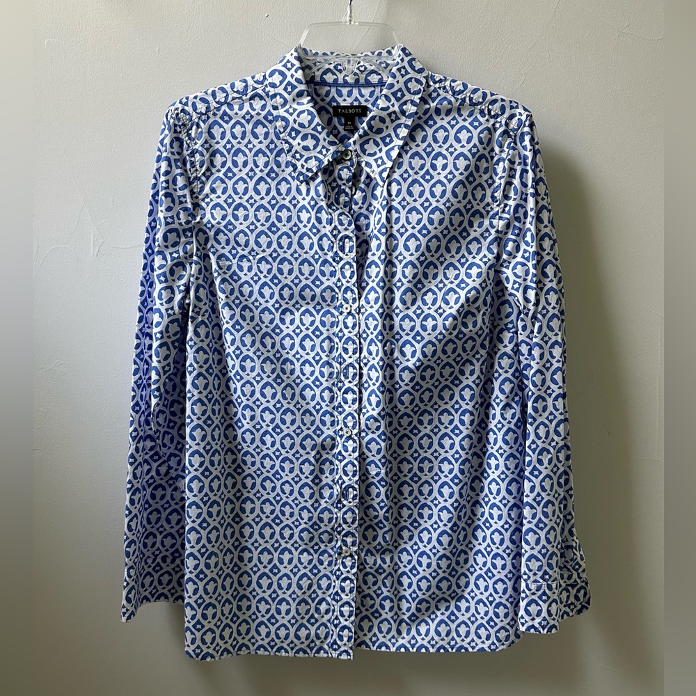 Talbots Long Sleeve Blouse Size Medium